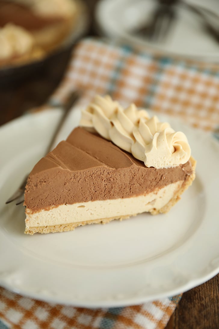 Coscto Peanut Butter Chocolate Cream Pie Slice.