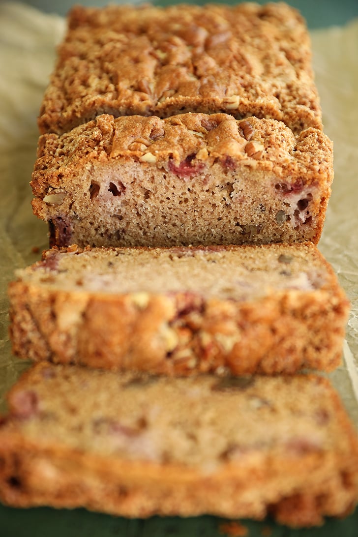 Sliced Easy Strawberry Bread.