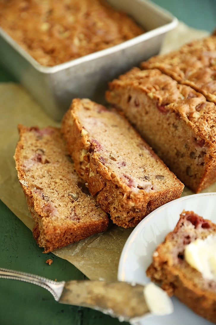 Sliced Easy Strawberry Bread.