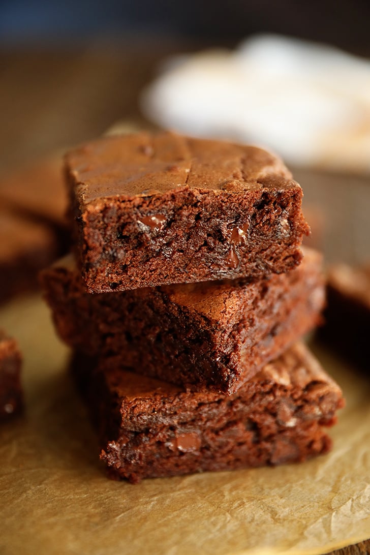 stack of brownies.