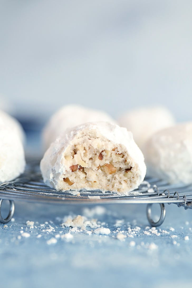 Inside view of Pecan Snowball Cookie.