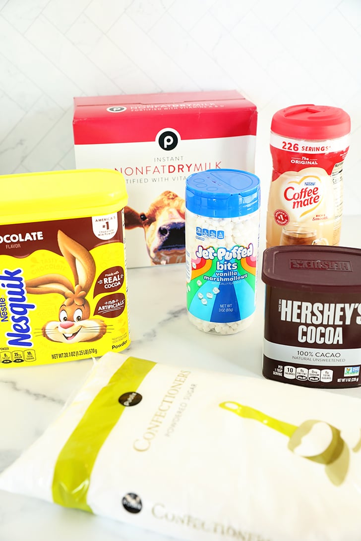 Ingredients for Homemade Hot Chocolate Mix.