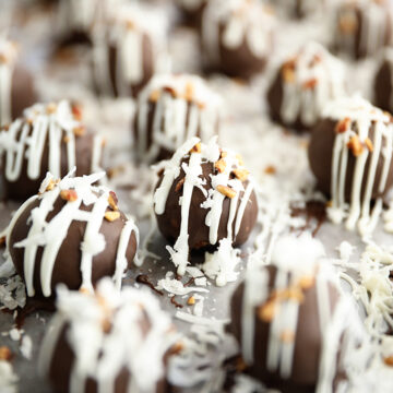Batch of Martha Washington Candy on wax paper.