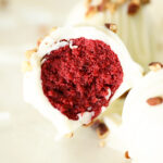 Inside view of Red Velvet Cake Truffle.
