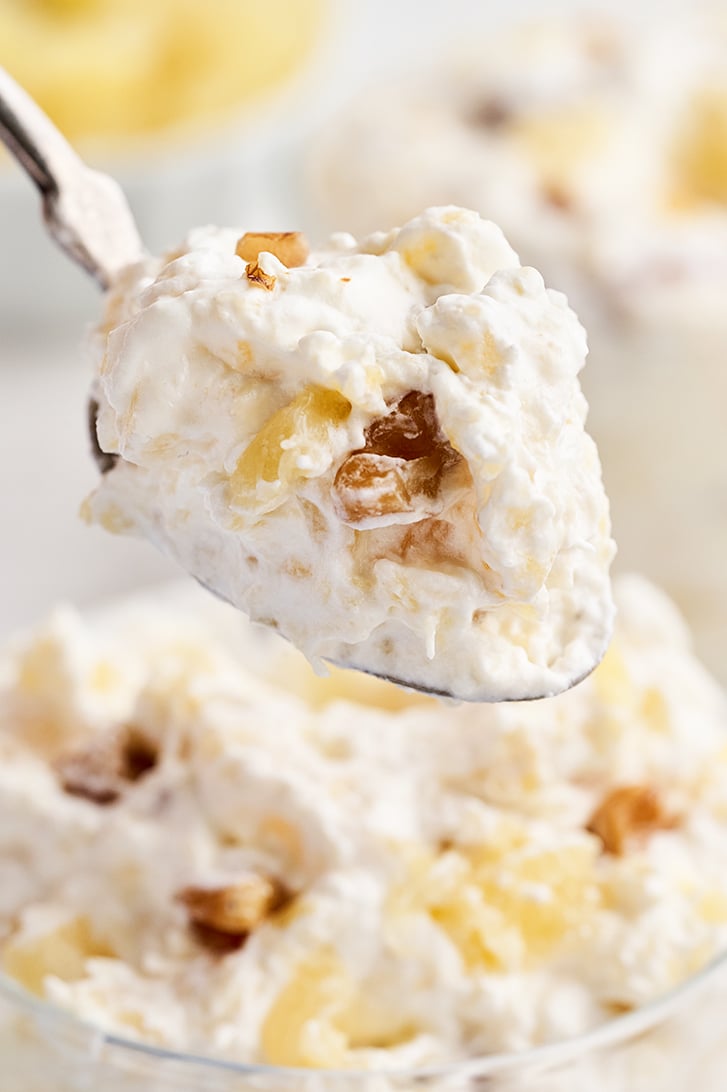 Spoonful of Pineapple Walnut Salad.