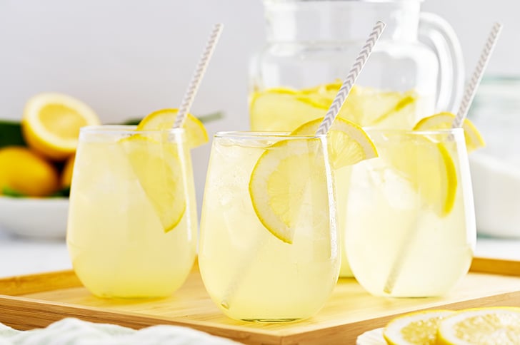 Lemonade in glasses.