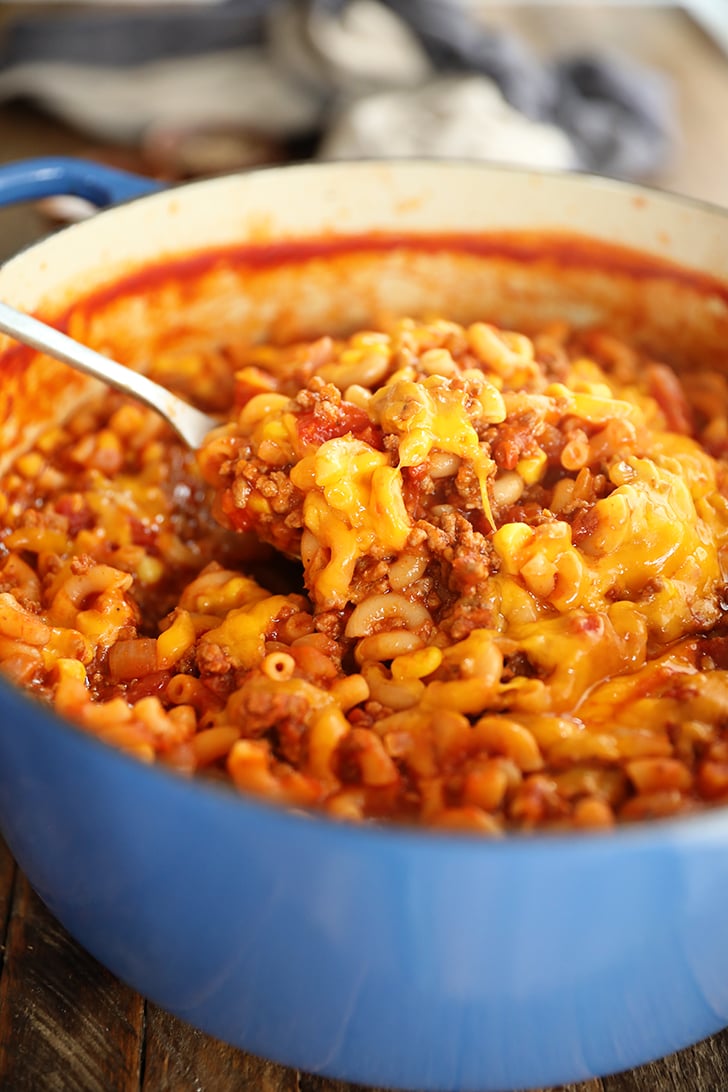 Scoop of goulash.