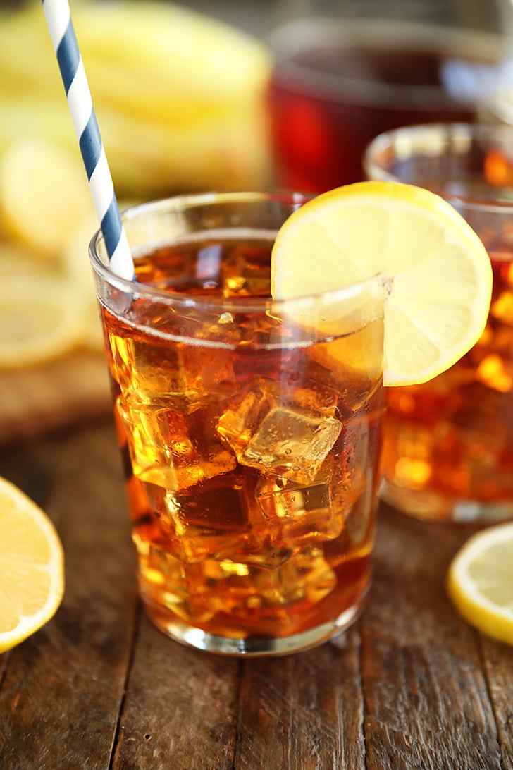 Southern Sweet Tea in a glass with ice.