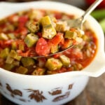 Spoonful of Okra and Tomatoes.