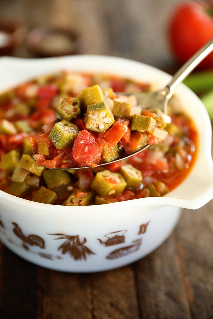 Spoonful of Okra and Tomatoes.