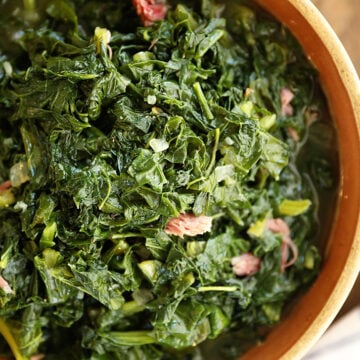Southern Turnip Greens in a bowl.