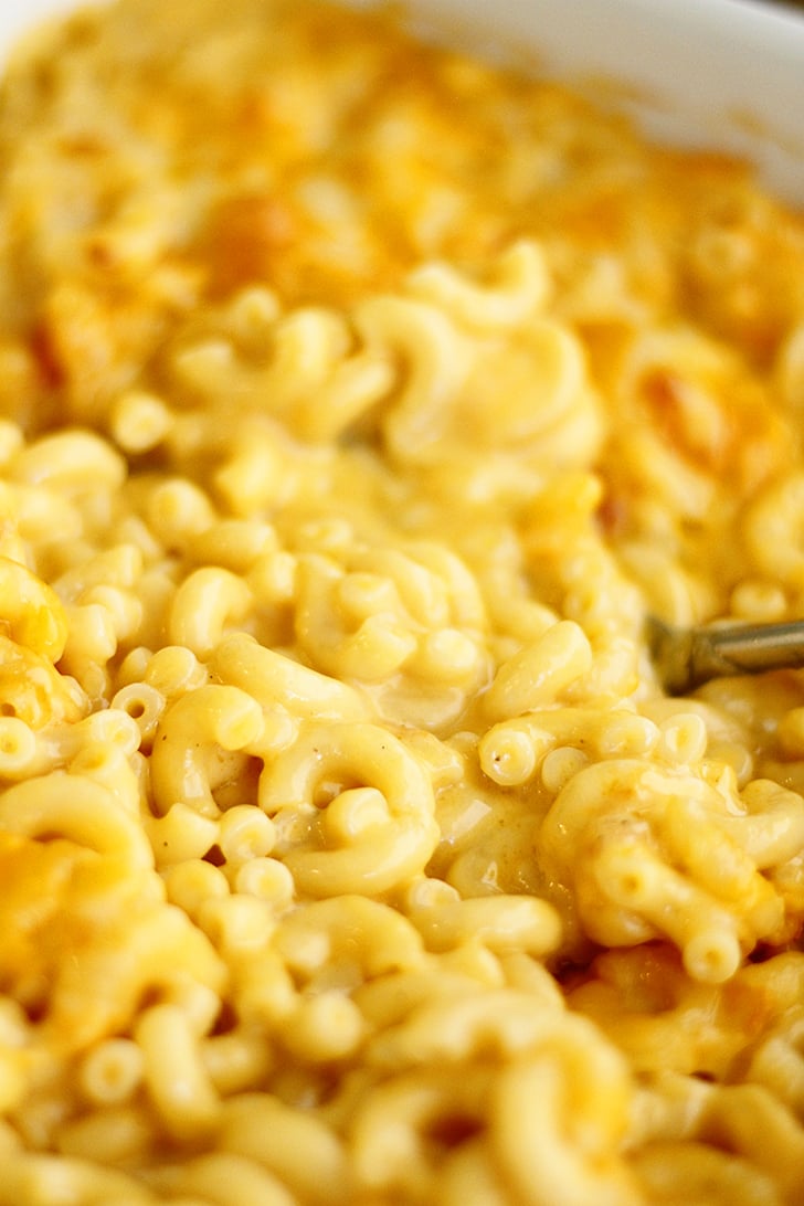 4-Ingredient Baked Mac and Cheese in a dish.