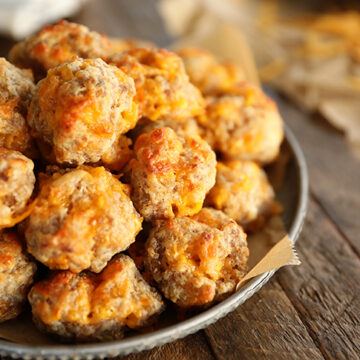 Sausage Balls in a plate.