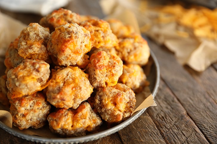 Sausage Balls in a plate.