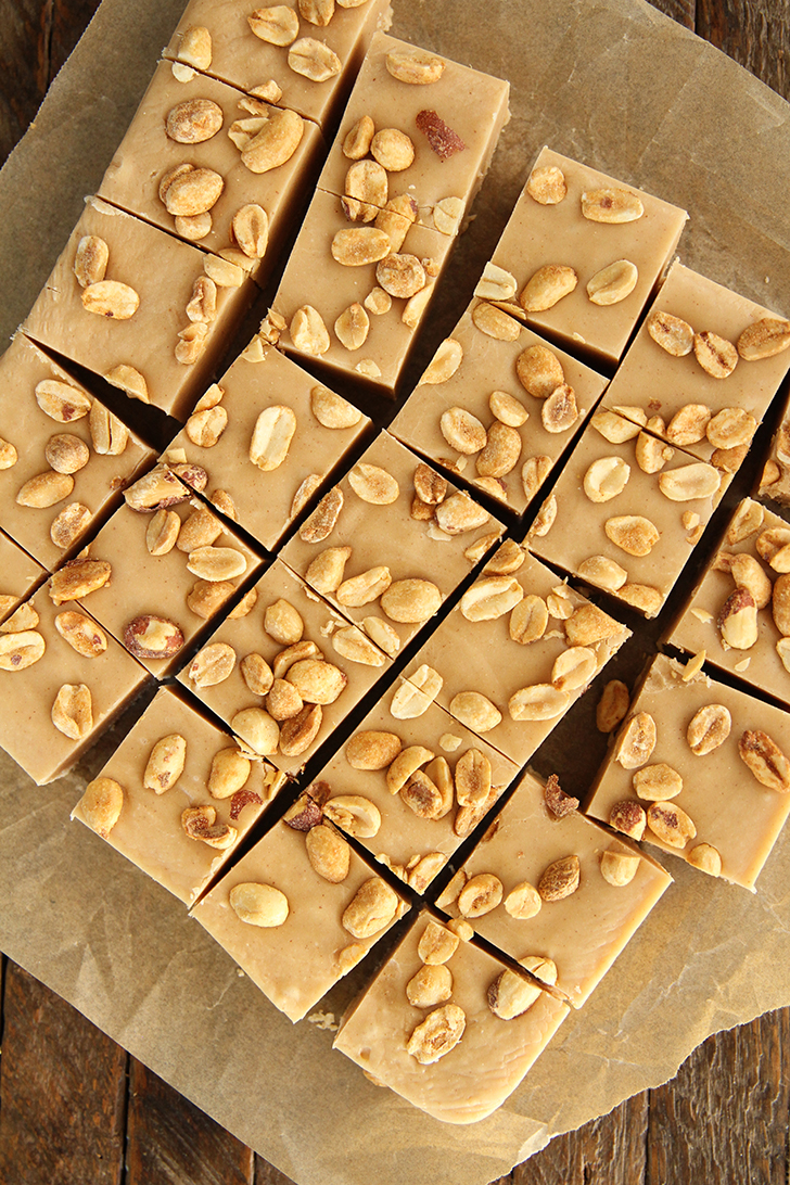 Overhead view of Peanut Butter Fudge.