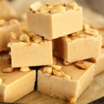 Stack of Peanut Butter Fudge.