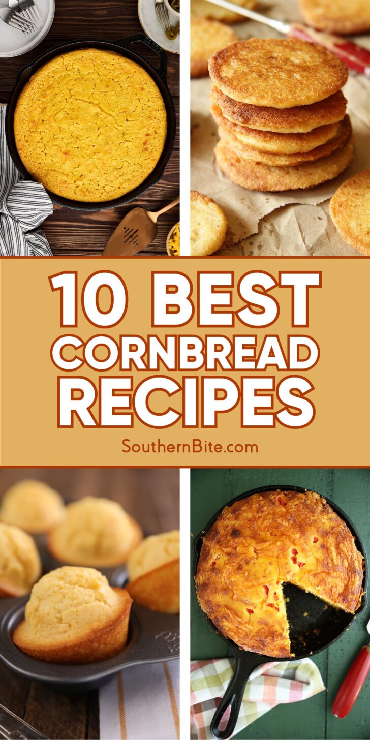 10 Best Cornbread Recipes Image for Pinterest.
