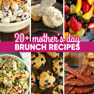 20+ Mother's Day Brunch Recipes Image for Pinterest.