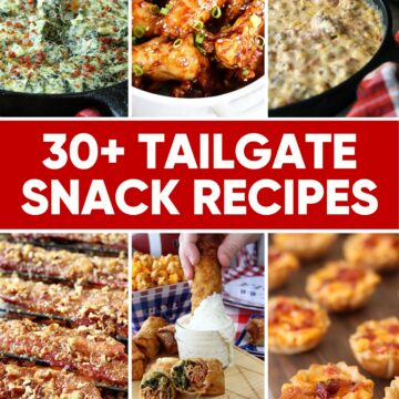 30+ Tailgate Snack Recipes Image for Pinterest.
