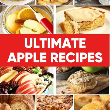 Ultimate List of Apple Recipes Image for Pinterest.