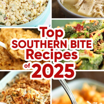 Collage of top recipes from 2025.