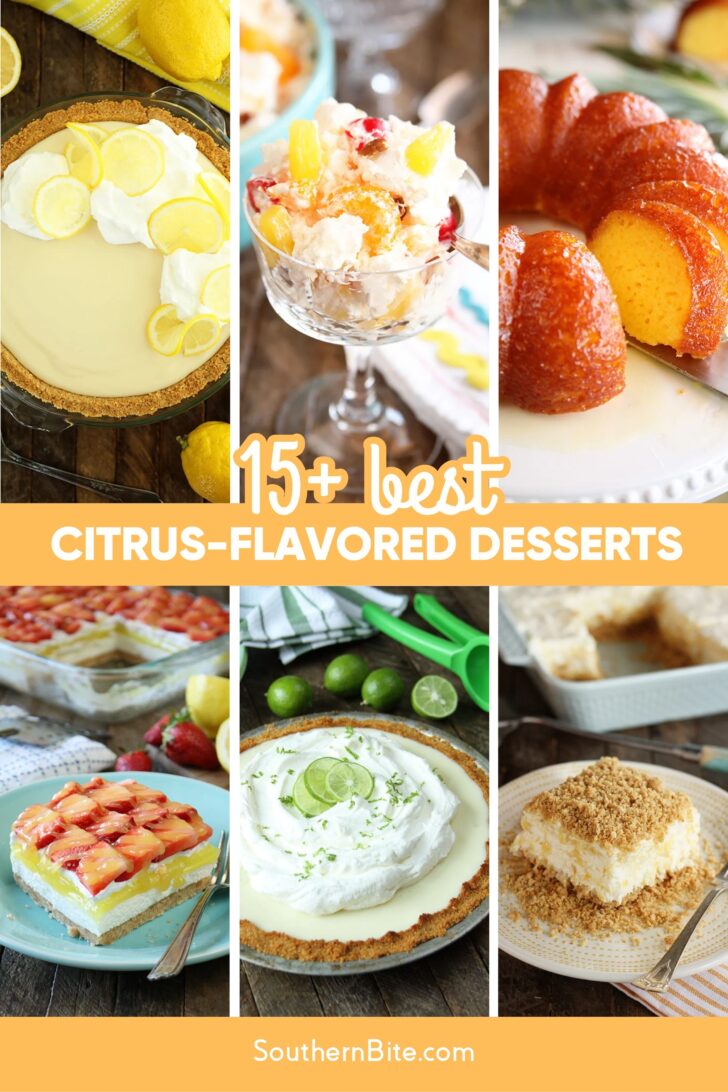 15+ Best Citrus-Flavored Desserts Image for Pinterest.