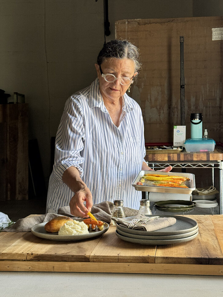 Theresa styling food.